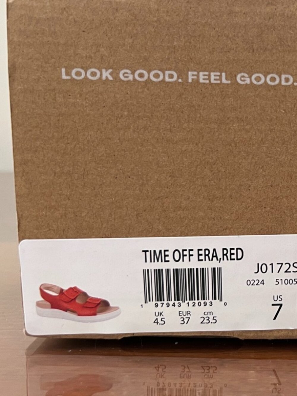 Dr. Scholl's Time Off Era Sandals Red Ankle Strap, Women’s 7 new in box. - Picture 5 of 9